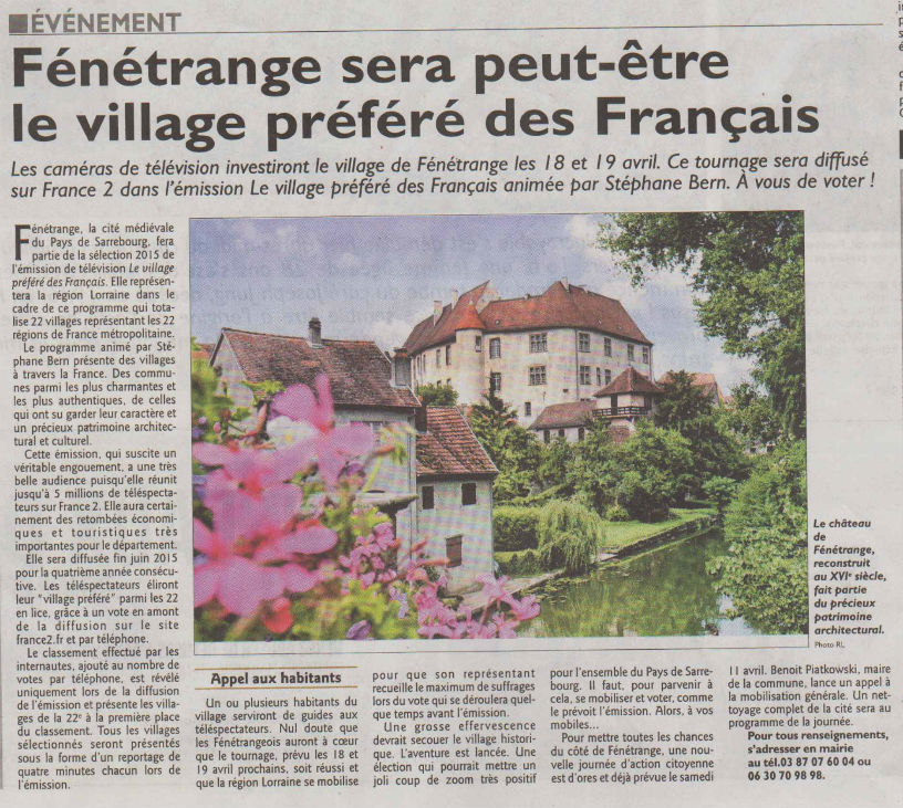 village préféré des français